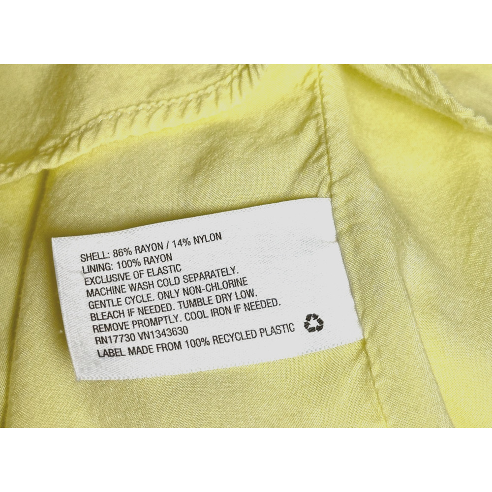 A New Day Yellow Nap Dress Ruffle Straps Smocked Back Midi Dress Pockets - Picture 8 of 8